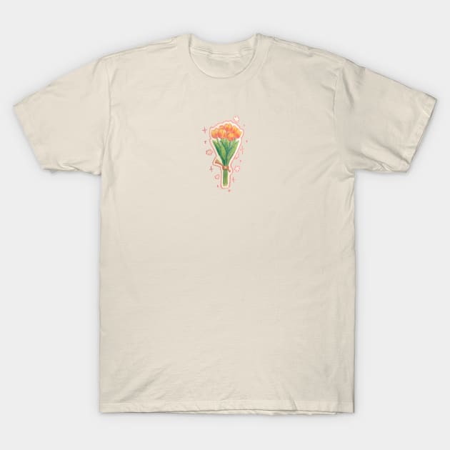 Flower Bouquet T-Shirt by Katfish Draws